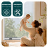 Insektenschutzrollo Fenster Aluminiumrahmen zuschneidbar  L100 x H160 cm Weiß - vuunot.com