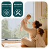 Insektenschutzrollo Fenster Aluminiumrahmen zuschneidbar  L130 x H160 cm Weiß - vuunot.com