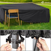 Abdeckung Gartenmöbel 420D Oxford Gewebe 250x250x73cm Schwarz - vuunot.com