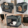 Hundebox faltbar, Oxford-Gewebe, Transportabel 82x60x60 cm XL Grau - vuunot.com