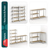 5-stufiges Schwerlastregal 2er Set, Regal Lagerregal Kellerregal 150x70x30cm - vuunot.com