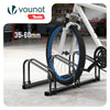 Fahrradständer für 3 Fahrräder, Boden und Wandmontage, Schwarz - vuunot.com