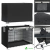 Hundekäfig Klappbar, Hundebox Auto mit Abdeckung & Bodenschale, 122 cm XXL - vuunot.com