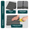 22 Stück Terrassenfliesen 30x30 cm, Klickfliesen Outdoor 2m² Anthrazit - vuunot.com