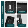Klapphocker Faltbar Rutschfester Tritthocker mit Tragegriff 39 x 32 x 40 cm Schwarz - vuunot.com