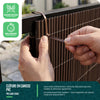 PVC Sichtschutzmatte Schilfmatte Sichtschutzzaun 160x500cm Weidenfarbe - vuunot.com