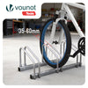 Fahrradständer für 3 Fahrräder, Boden und Wandmontage, Silber - vuunot.com