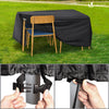 Abdeckung Gartenmöbel 420D Oxford Gewebe 135x135x73cm Schwarz - vuunot.com