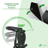 Fahrradhalter Wand 4er-Set zum Aufhängen mit Schutzpolster, Ideal für Garage o. Keller, Schwarz - vuunot.com