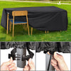 Abdeckung Gartenmöbel 420D Oxford Gewebe 213x132x73cm Schwarz - vuunot.com
