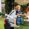 Flexibler Gartenschlauch 45m, Flexibel Wasserschlauch Dehnbarer mit 10 Sprühfunktionen, Messinganschlüssen,Grün - vuunot.com