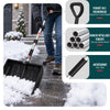 Schneeschieber Abnehmbar Schneeschaufel mit Alustiel Schwarz - vuunot.com