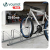 Fahrradständer für 6 Fahrräder, Boden und Wandmontage,Silber - vuunot.com