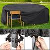 Abdeckung Gartenmöbel 420D Oxford Gewebe Ø190x73cm Schwarz - vuunot.com