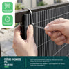 PVC Sichtschutzmatte Schilfmatte Sichtschutzzaun 160x300cm Anthracite - vuunot.com