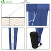 Pavillon 3x3m mit 4 Seitenteilen, Pop Up Faltpavillon, Faltbar Gartenzelt Partyzelt, Blau - vuunot.com