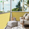 PVC Sichtschutzmatte ultraverstärkt für Balkon Terrasse, 100x300cm Bambus - vuunot.com