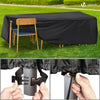 Abdeckung Gartenmöbel 420D Oxford Gewebe 242x162x73cm Schwarz - vuunot.com