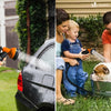 Flexibler Gartenschlauch 30m, Flexibel Wasserschlauch Dehnbarer mit 10 Sprühfunktionen, Messinganschlüssen,Orange - vuunot.com