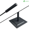 Kaminbesteck, 4-teilige Kamingarnitur Set mit Schaufel, Besen, Schürhaken & Halter, Schmiedeeisen Ofenbesteck, Schwarz - vuunot.com