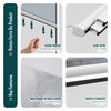 Insektenschutzrollo Fenster PVC Rahmen zuschneidbar  L100 x H160 cm Weiß - vuunot.com