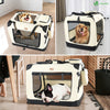 Hundebox faltbar, Oxford-Gewebe, Transportabel 70x52x52 cm L Beige - vuunot.com