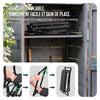 2in1 Kniebank für Gartenarbeit, Gartenhocker Klappbar, Schwarz - vuunot.com