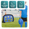 Fußballtor für Kinder 2er Set, 4 in 1 Klappbares Pop Up Tor 120x80x80cm - vuunot.com