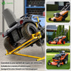 Rasenmäherheber, Teleskop Rasentraktorheber, Hebevorrichtung 400kg Gelb - vuunot.com