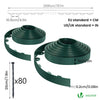 Flexible Rasenkante Beeteinfassungen Kunststoff, mit 80 Erdanker, Länge 40m Höhe 5cm, Grün - vuunot.com