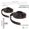 Flexible Rasenkante Beeteinfassungen Kunststoff, mit 80 Erdanker, Länge 40m Höhe 5cm, Braun - vuunot.com