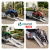 2 x Faltbare Auffahrrampe aus Verzinkter Stahl, Rutschfest Laderampen, 160 cm, Maximale Last 400kg - vuunot.com