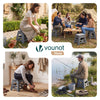 Klapphocker Faltbar Rutschfester Tritthocker mit Tragegriff 37 x 30 x 32,5 cm Grau - vuunot.com