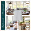 Insektenschutzrollo Fenster Aluminiumrahmen zuschneidbar  L150 x H160 cm Weiß - vuunot.com