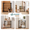 Treppenschutzgitter ohne Bohren 75-82 cm, Türschutzgitter für Hunde Katzen, Schwarz - vuunot.com