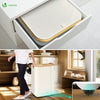 Wäschekorb mit Deckel & Wäschesäcke 100L Faltbarer Wäschesammler, Beige - vuunot.com