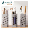 Metall Regenschirmständer, Schirmständer Diagonalmuster Beige - vuunot.com