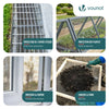 Drahtgitter 1x25m, Maschenweite 25 mm, Drahtstärke 1 mm, Verzinkt Silber - vuunot.com