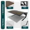 Mähroboter Garage Carport 82x80x46 cm ALU-Verstärkung Braun - vuunot.com