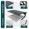 Mähroboter Garage Carport 82x80x46 cm mit Metallfüßen, Grau - vuunot.com
