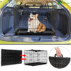 Hundekäfig Klappbar, Hundebox Auto mit Abdeckung & Bodenschale, 92 cm L - vuunot.com