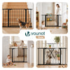 Treppenschutzgitter ohne Bohren 103-110cm, Türschutzgitter für Hunde Katzen, Schwarz (Copy) - vuunot.com