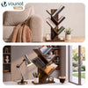 Bücherregal Baumform Standregal Bücher Regal 30x16x60 cm Braun - vuunot.com