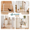 Treppenschutzgitter ohne Bohren 103-110cm, Türschutzgitter für Hunde Katzen, Weiß - vuunot.com