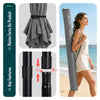 VOUNOT® Sonnenschirm 270 cm knickbar UV 50+ Sonnenschutz Gartenschirm Balkonschirm Grau - vuunot.com