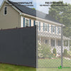 Zaunblende 1.8×10m, Sichtschutz Zaun 230 g/m² HDPE Schattiernetz, Anthrazit - vuunot.com
