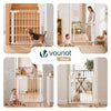 Treppenschutzgitter ohne Bohren 75-82 cm, Türschutzgitter für Hunde Katzen, Weiß - vuunot.com