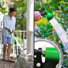 Flexibler Gartenschlauch 45m, Flexibel Wasserschlauch Dehnbarer mit 10 Sprühfunktionen, Messinganschlüssen,Schwarz - vuunot.com