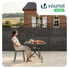 PVC Sichtschutzmatte Schilfmatte Sichtschutzzaun 160x300cm Anthracite - vuunot.com