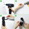 Fahrradhalter Wand 4er-Set zum Aufhängen mit Schutzpolster, Ideal für Garage o. Keller, Schwarz - vuunot.com